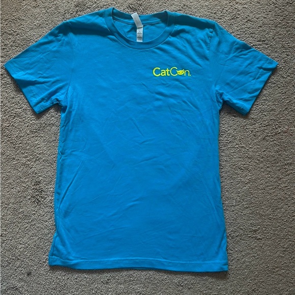 Cat Con Staff t-shirt, size S, blue, size small in womens - Picture 4 of 12